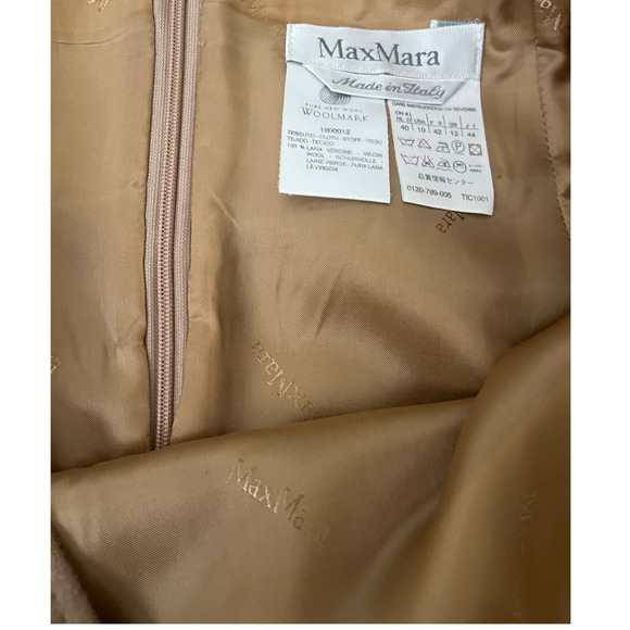 MaxMara Camel Wool Skirt - Made in Italy - Size 10 - Picture 3 of 3